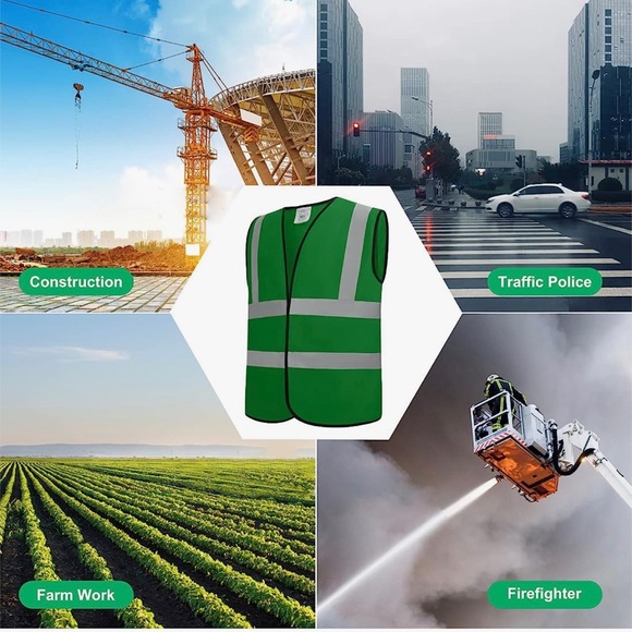 Evershare Reflective Safety Vest Size Large New in Packaging - Picture 4 of 8